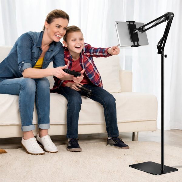 Adjustable 360° Floor Stand Holder for Tablets and Smartphones