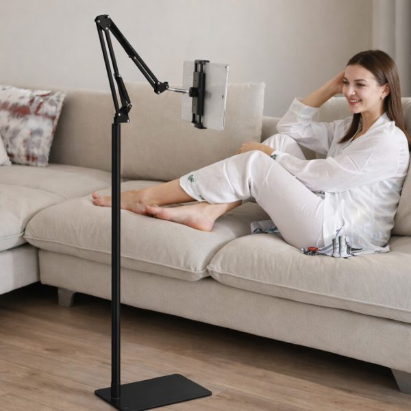 Adjustable 360° Floor Stand Holder for Tablets and Smartphones