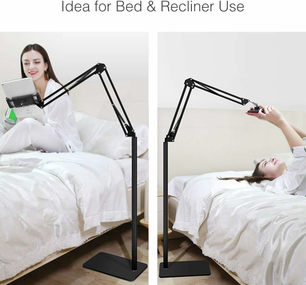 Adjustable 360° Floor Stand Holder for Tablets and Smartphones