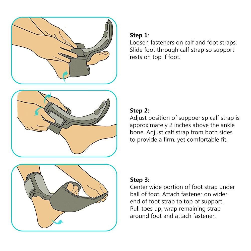 Adjustable and Lightweight Ankle and Foot Support Brace