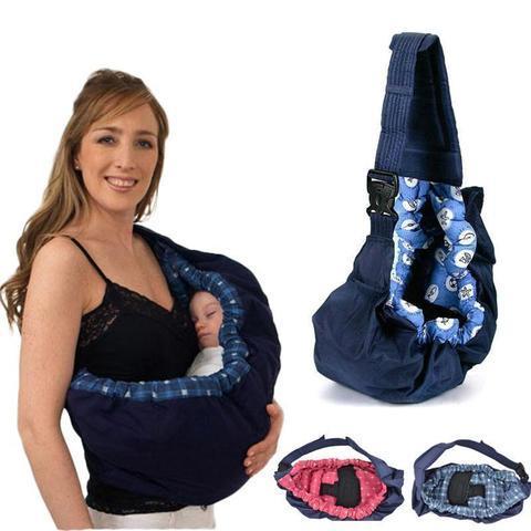 Adjustable Baby Carrier Wrap for Newborns with Support Strap, Suitable for Infants up to 9 kg