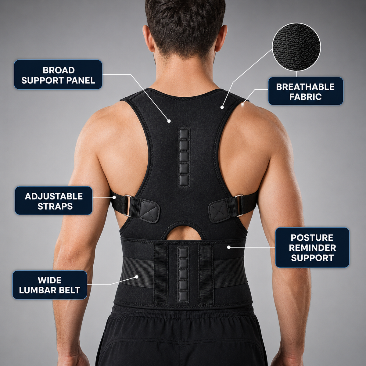 Adjustable Back Support Brace