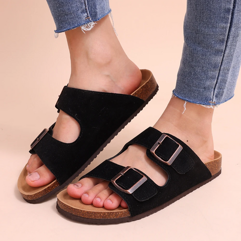 Adjustable Comfort Slides with Cork Footbed
