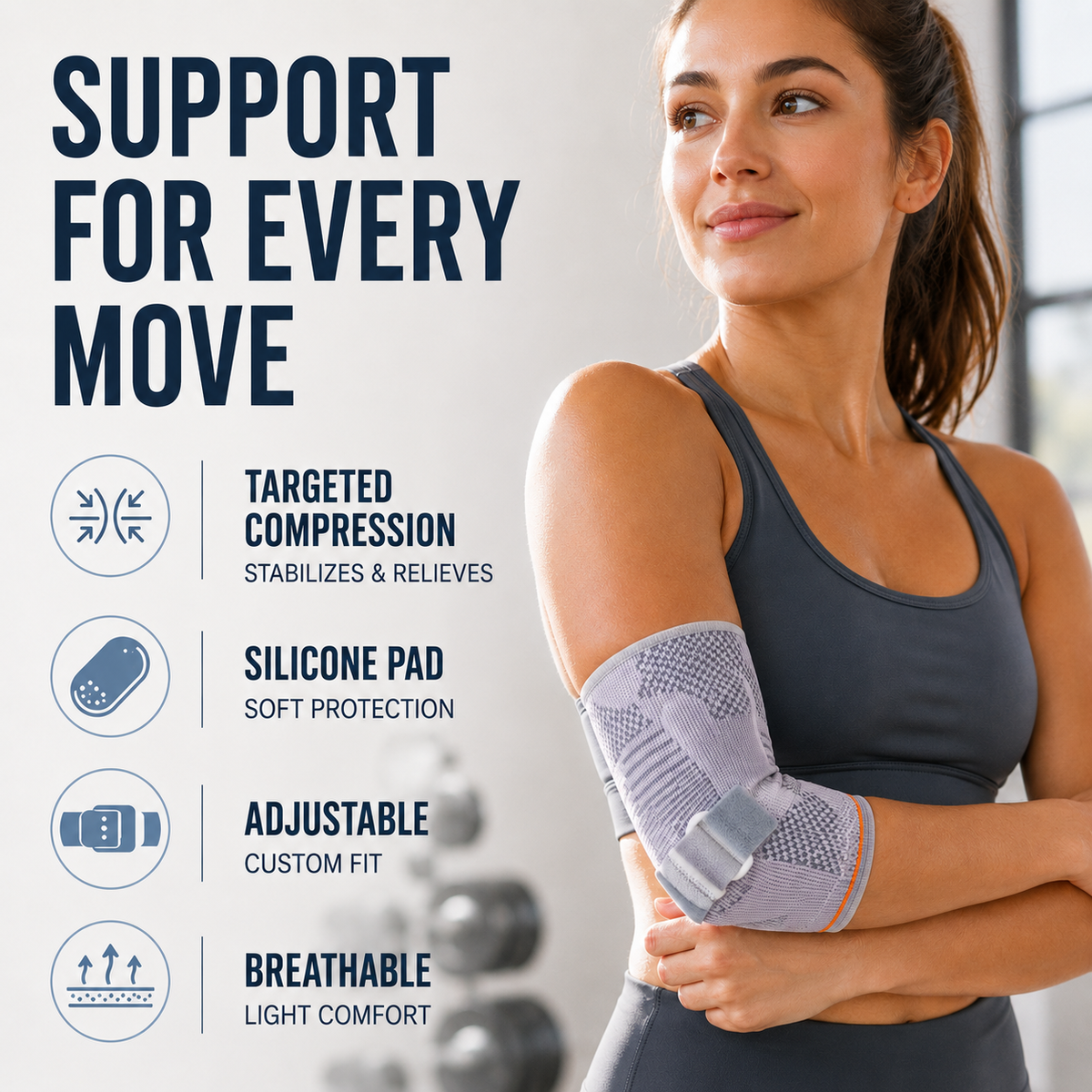 Adjustable Compression Elbow Sleeve