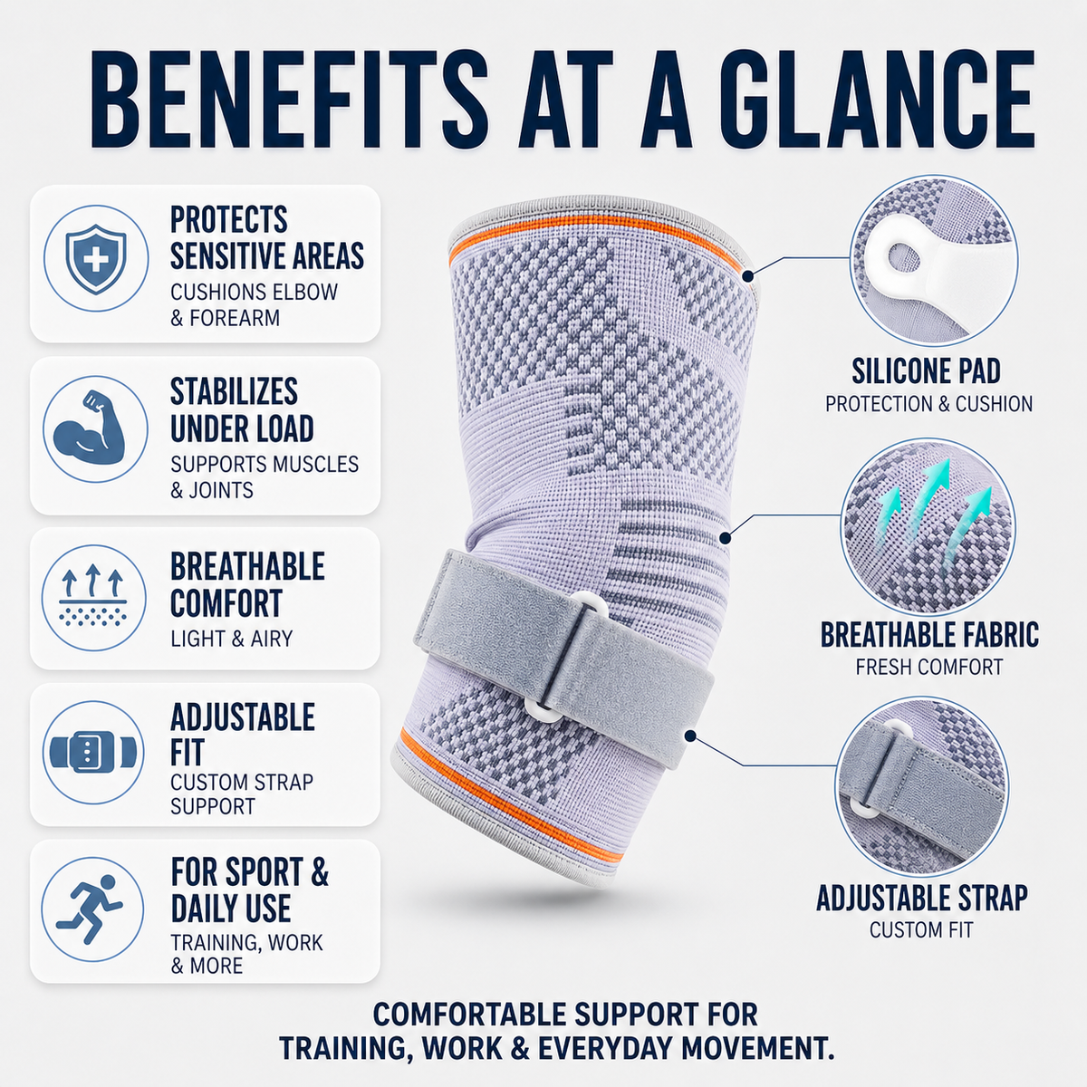 Adjustable Compression Elbow Sleeve