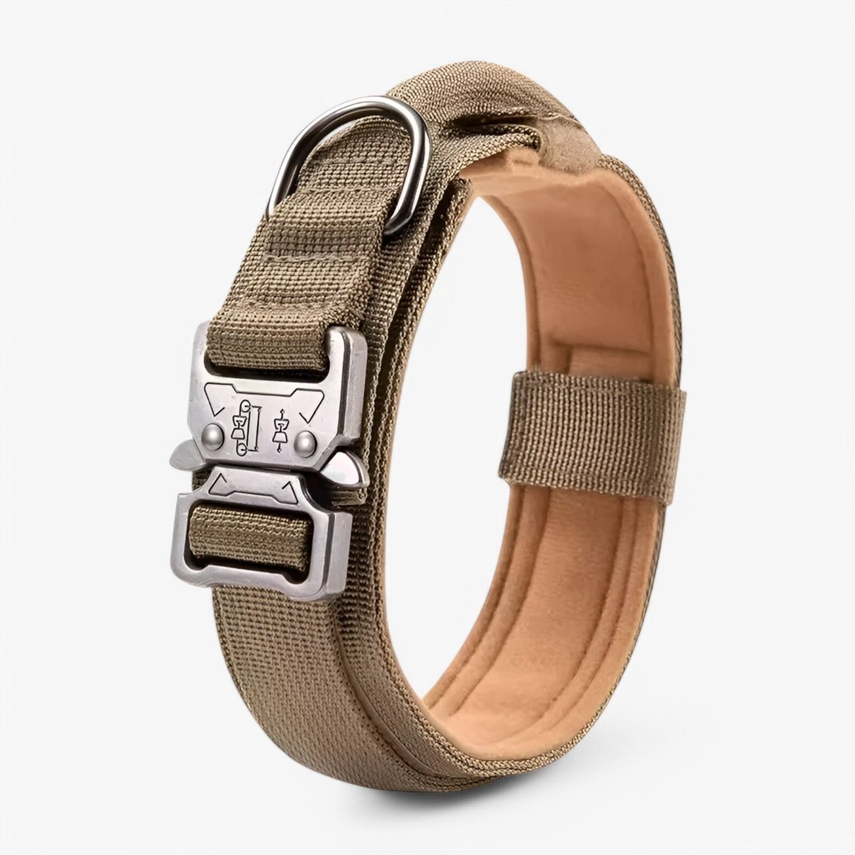 Adjustable Heavy-Duty Waterproof Nylon Dog Collar with Ergonomic Handle for Medium and Large Dogs