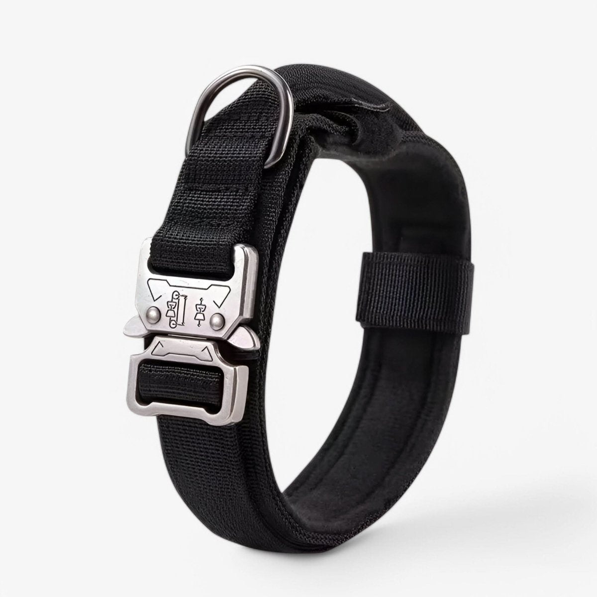 Adjustable Heavy-Duty Waterproof Nylon Dog Collar with Ergonomic Handle for Medium and Large Dogs