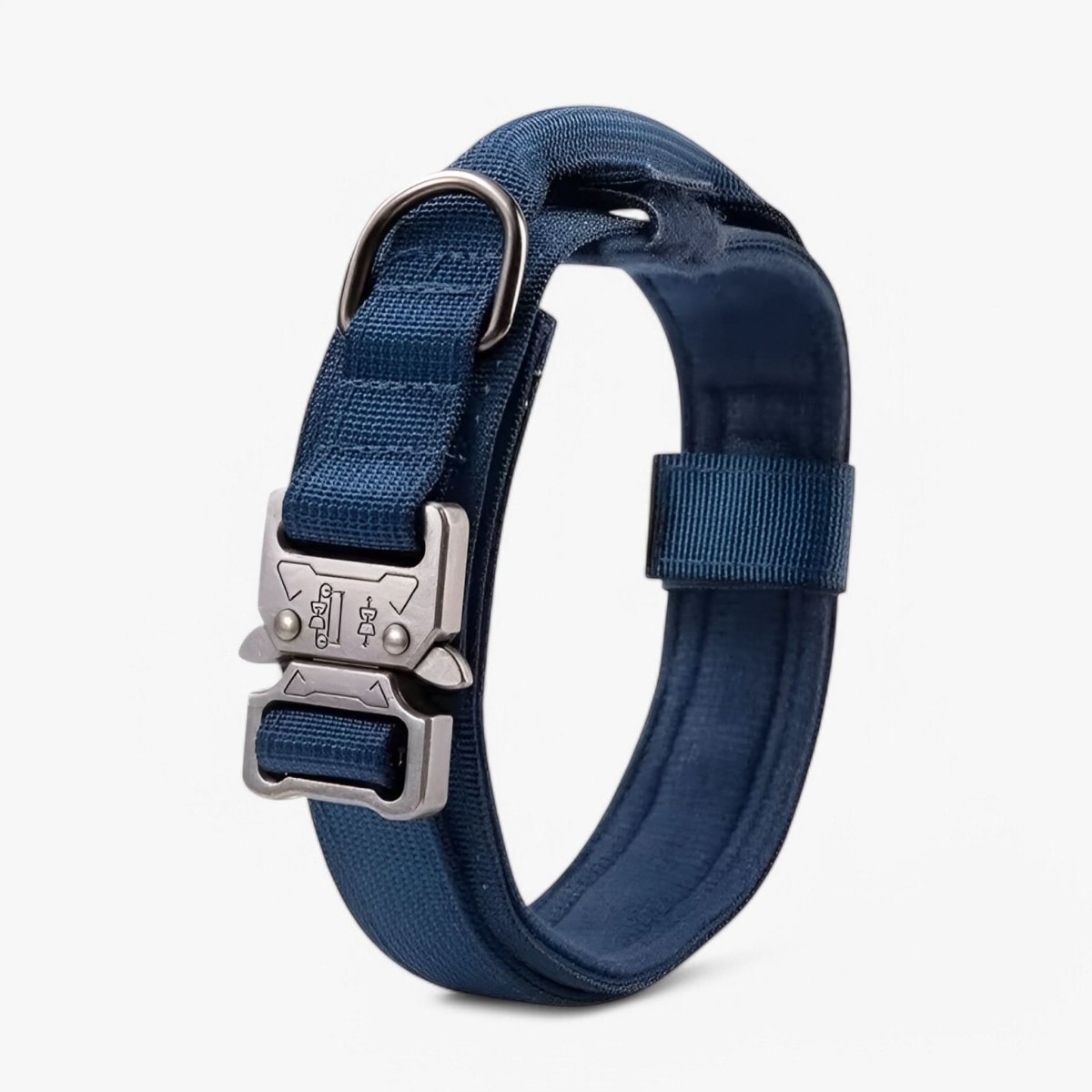 Adjustable Heavy-Duty Waterproof Nylon Dog Collar with Ergonomic Handle for Medium and Large Dogs