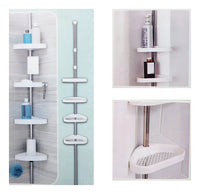 Adjustable Rack: Expandable Bathroom Organizer & Adjustable Shelf