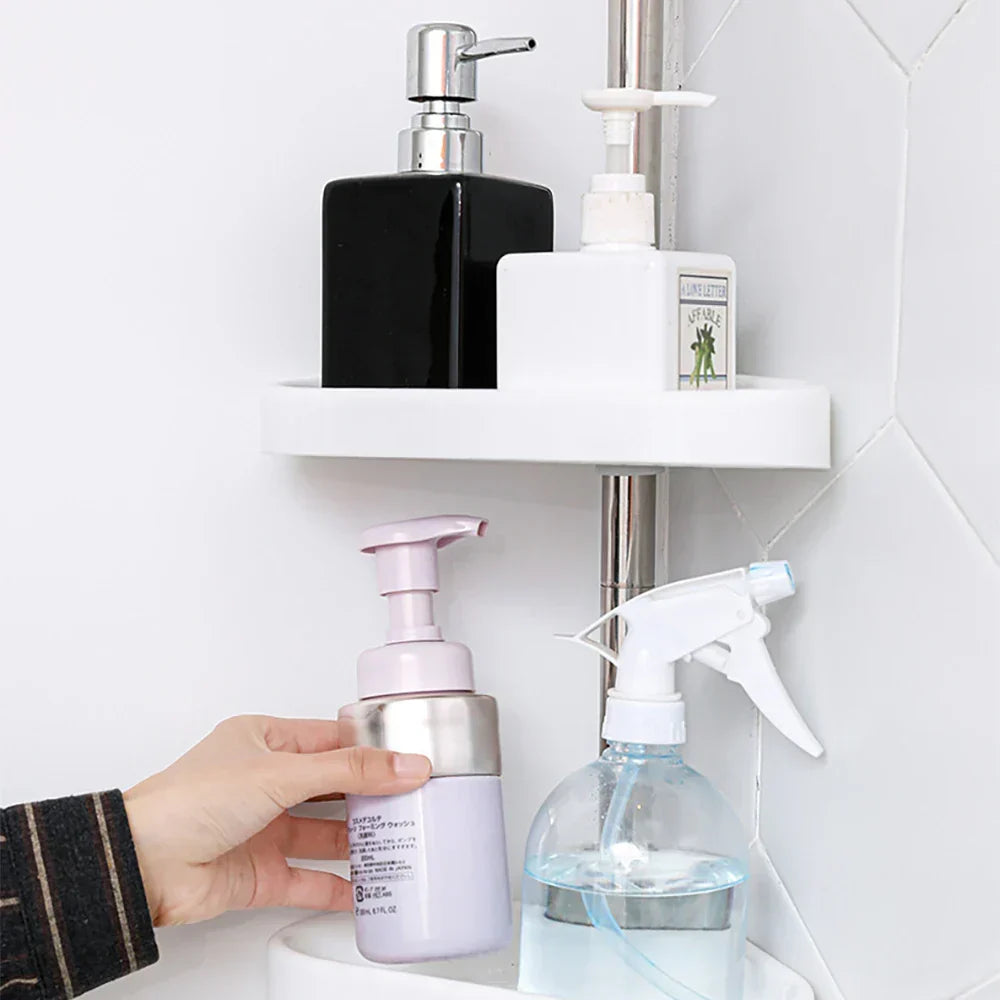 Adjustable Rack: Expandable Bathroom Organizer & Adjustable Shelf