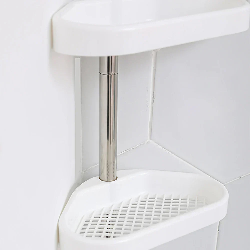 Adjustable Rack: Expandable Bathroom Organizer & Adjustable Shelf
