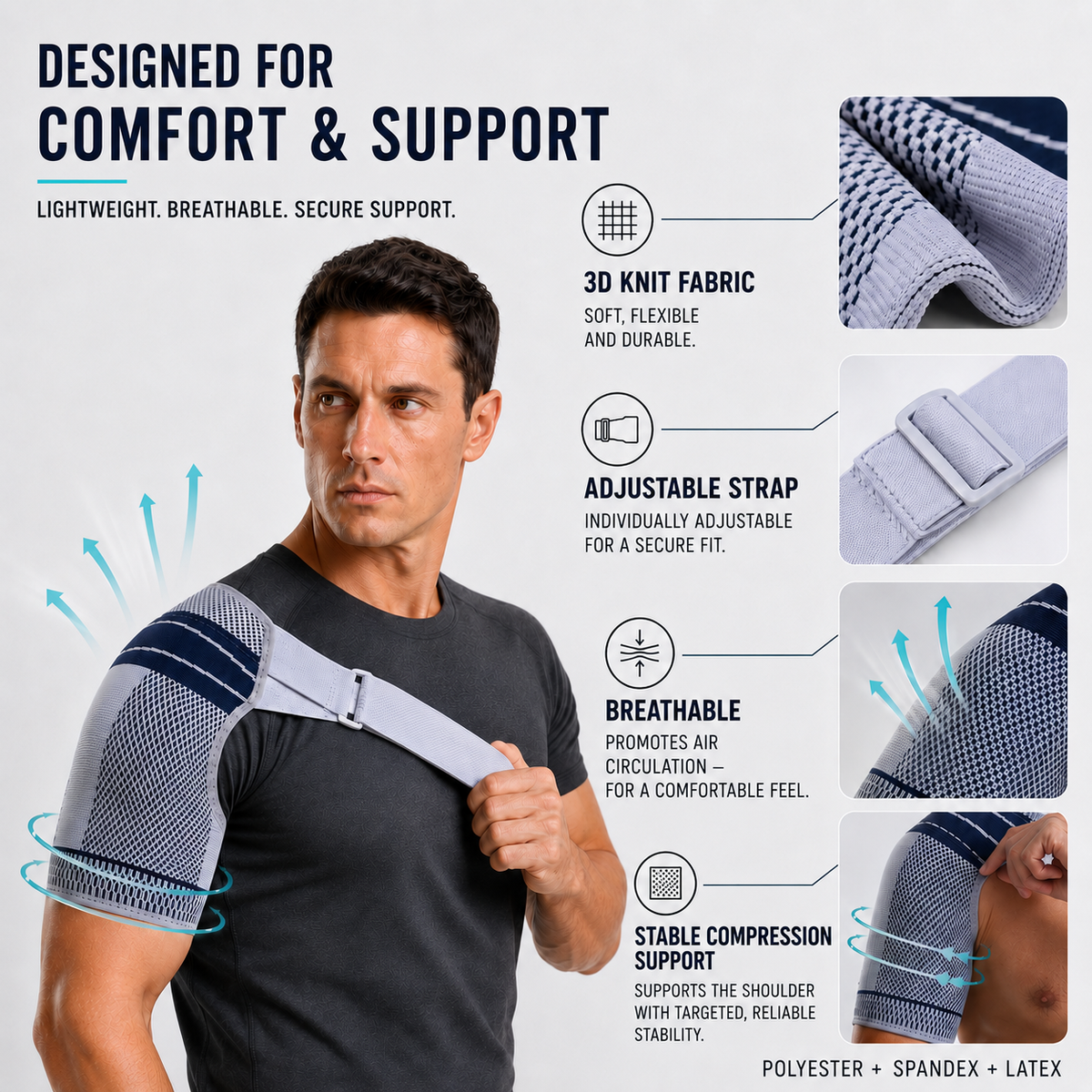 Adjustable Shoulder Compression Brace