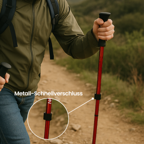 Adjustable Trekking Poles for Stability and Comfort