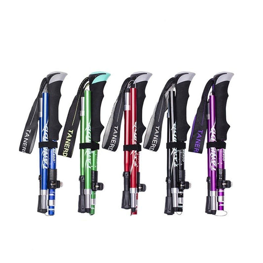 Adjustable Trekking Poles – Telescopic and Collapsible Hiking Poles for Outdoor Adventures