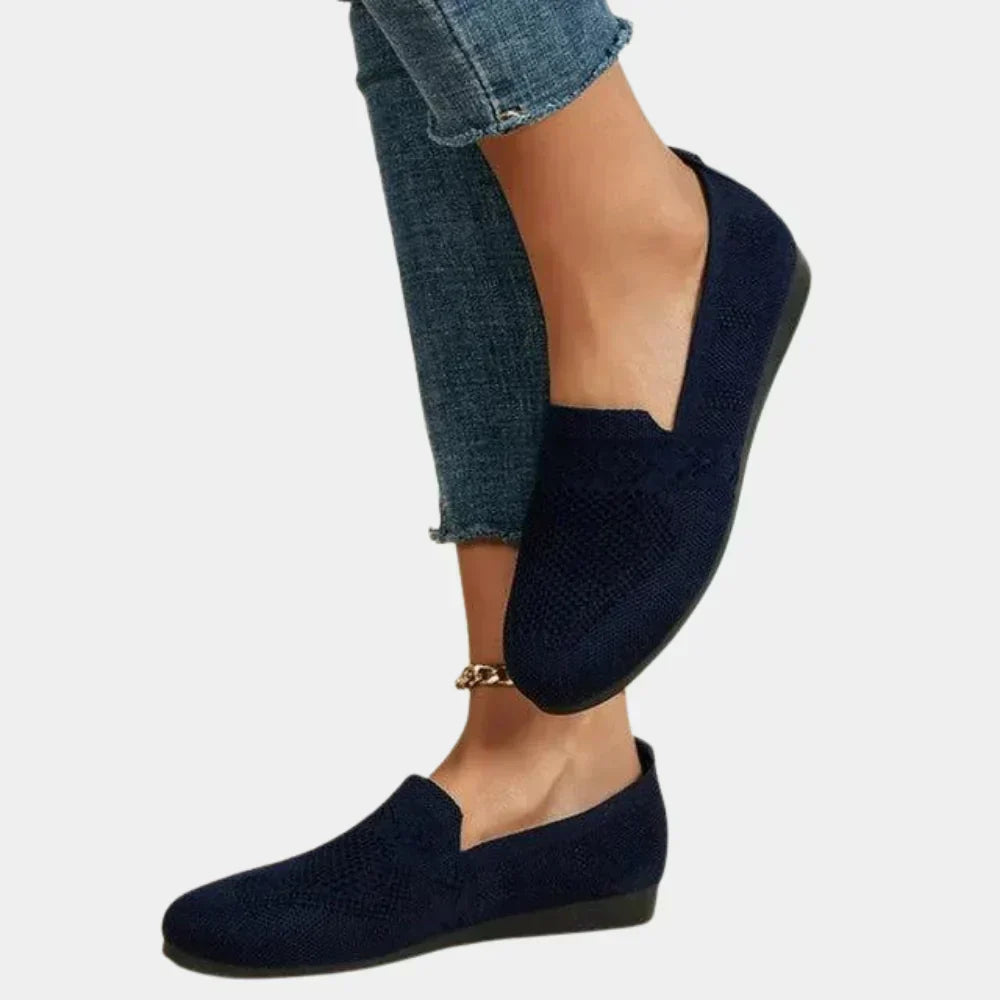 Airy Knit Slip-On Loafers