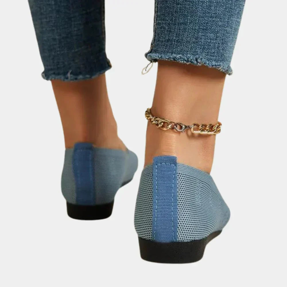 Airy Knit Slip-On Loafers