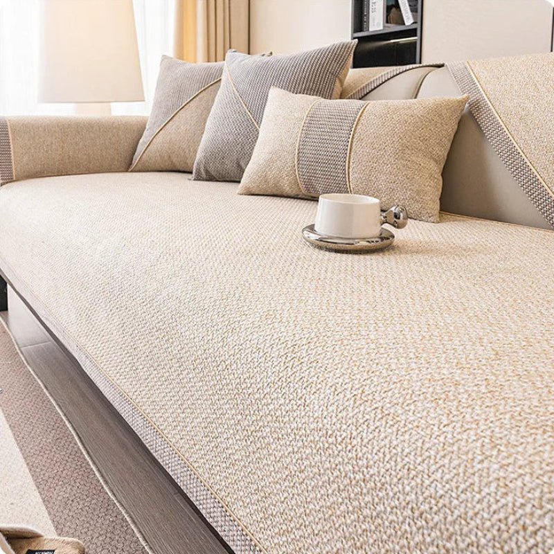 All-Season Anti-Slip Cotton Linen Sofa Cover