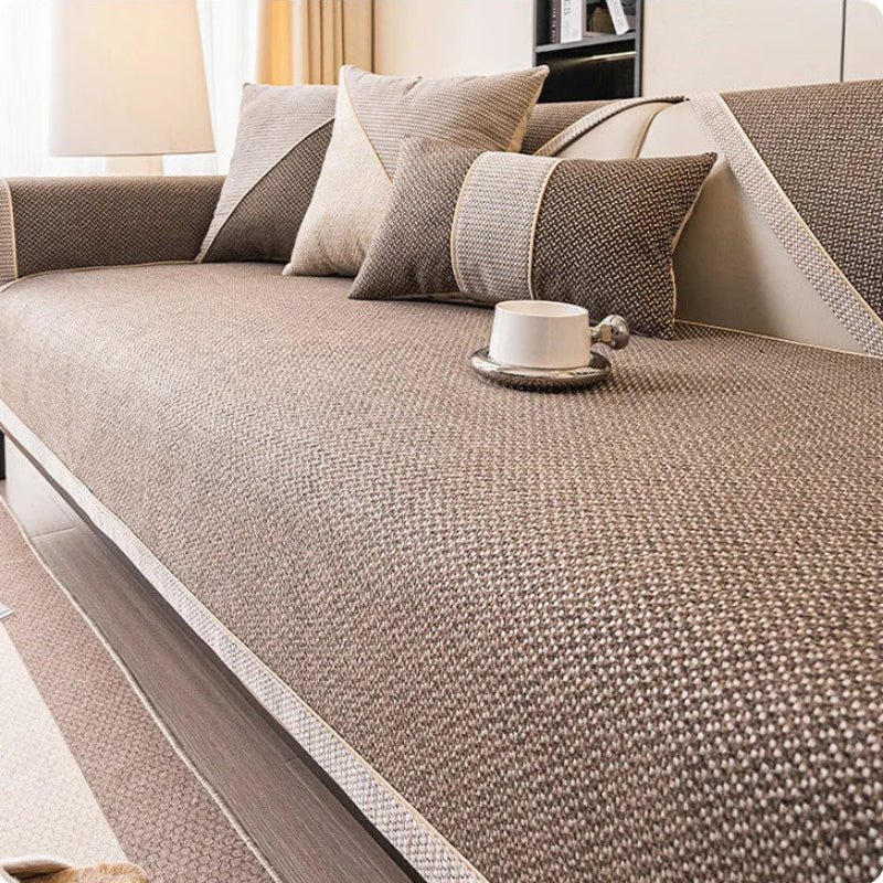 All-Season Anti-Slip Cotton Linen Sofa Cover