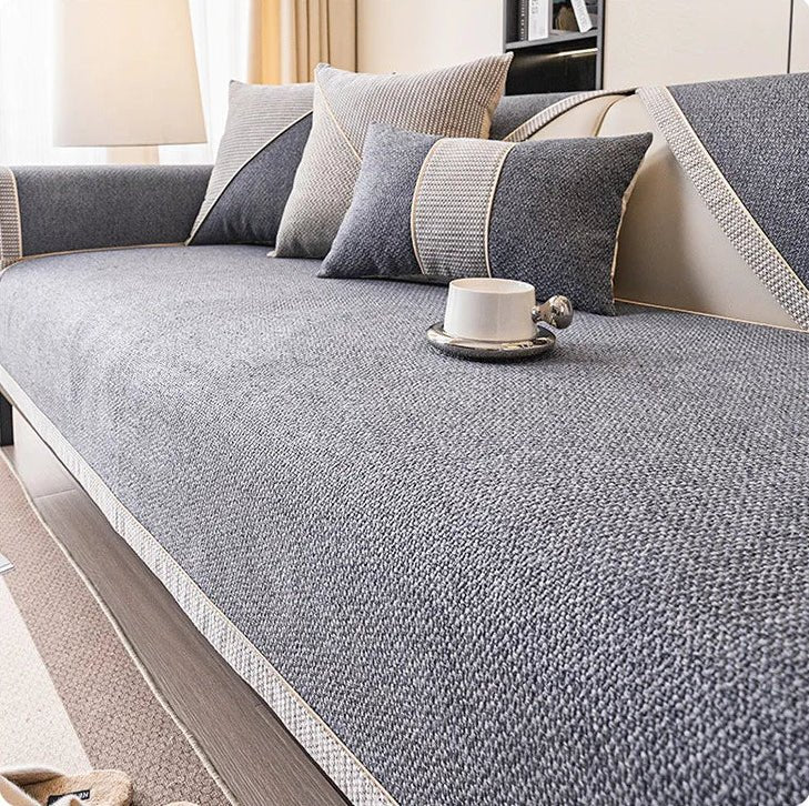 All-Season Anti-Slip Cotton Linen Sofa Cover