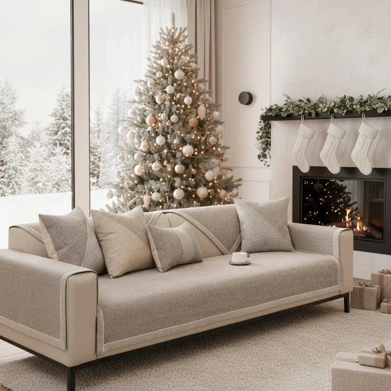 All-Season Anti-Slip Cotton Linen Sofa Cover