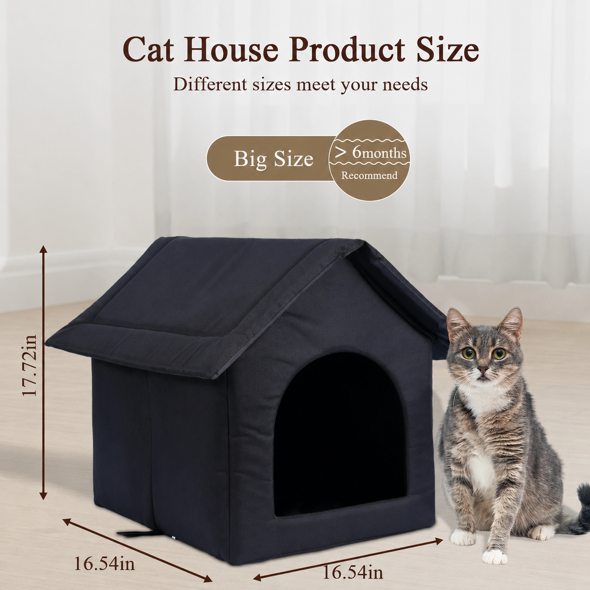 All-Season Weatherproof Outdoor Pet House for Cats and Dogs