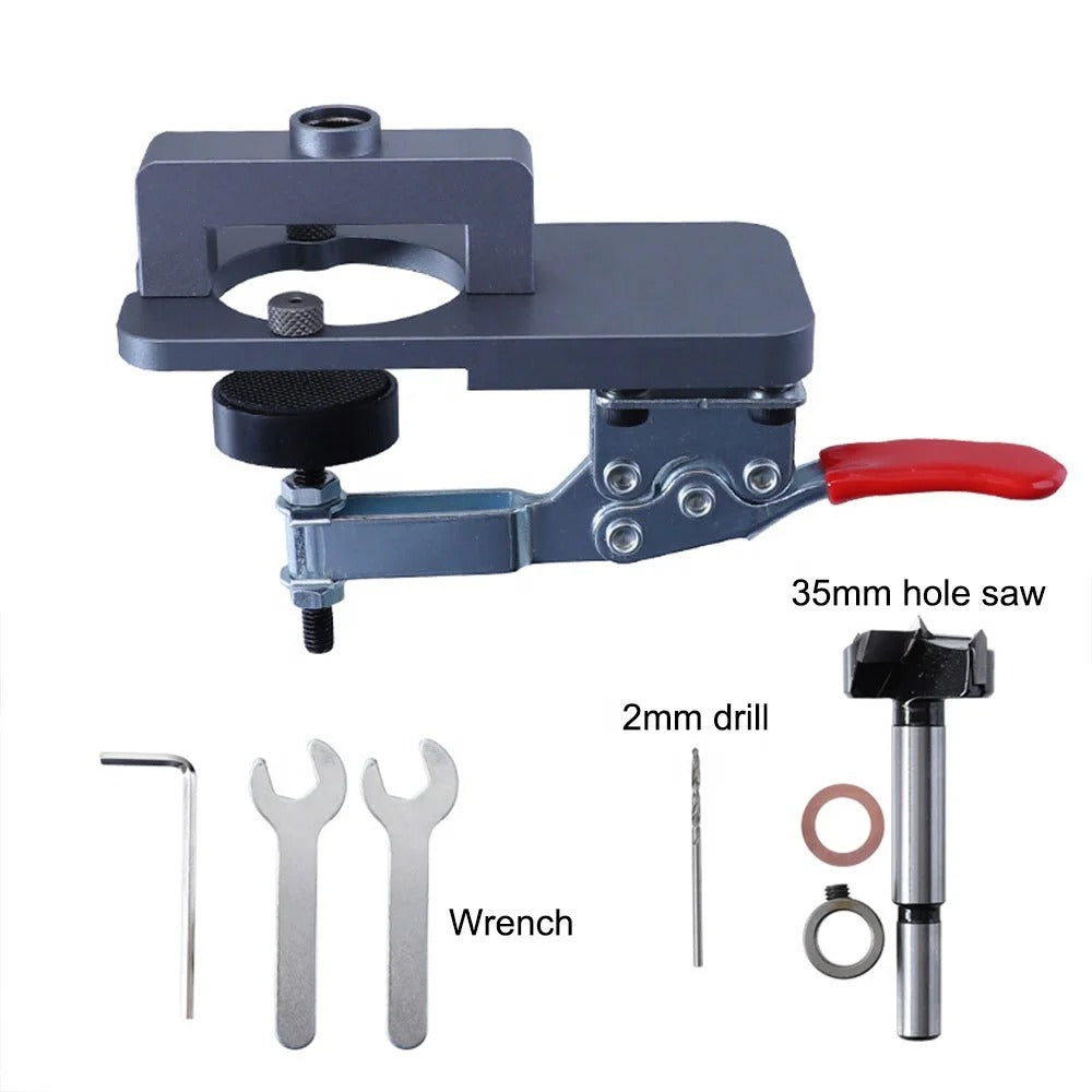 Aluminum Concealed Hinge Drilling Jig for Accurate Installation