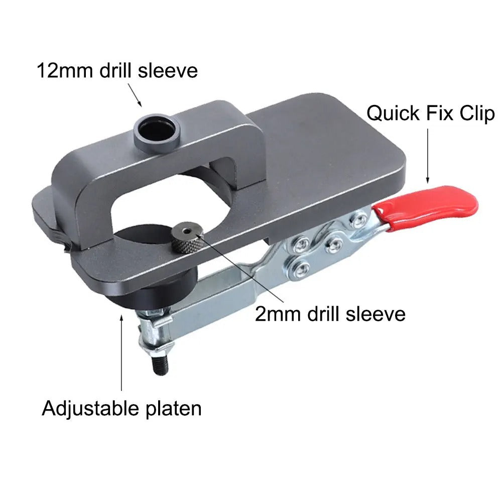 Aluminum Concealed Hinge Drilling Jig for Accurate Installation