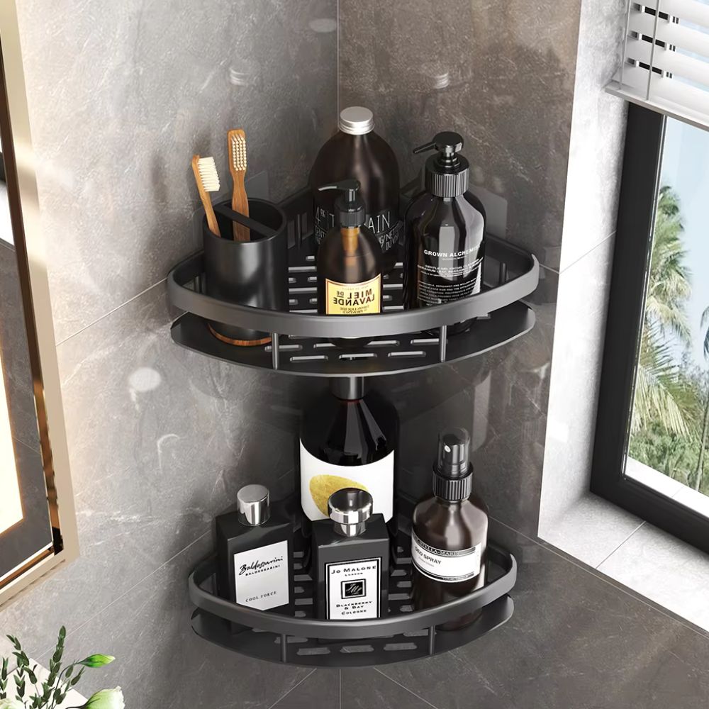 Aluminum Shower Corner Storage Shelf