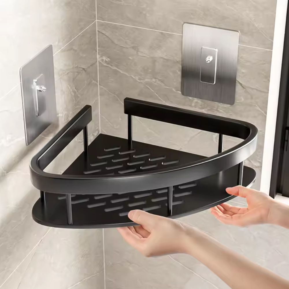 Aluminum Shower Corner Storage Shelf