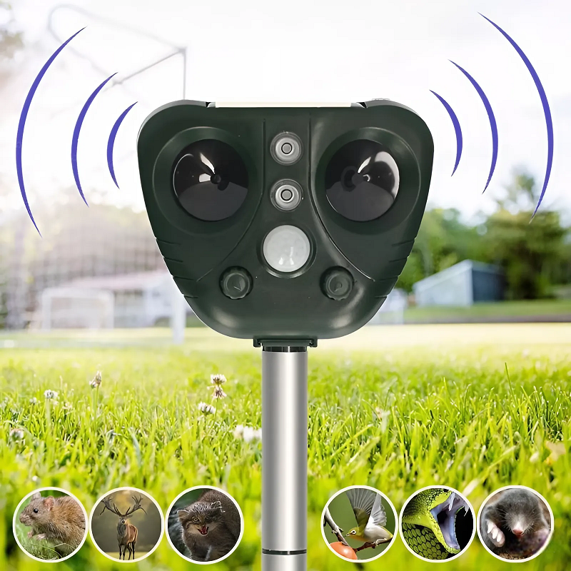 Animal-Friendly Bird Repeller with 5 Modes and Long Range