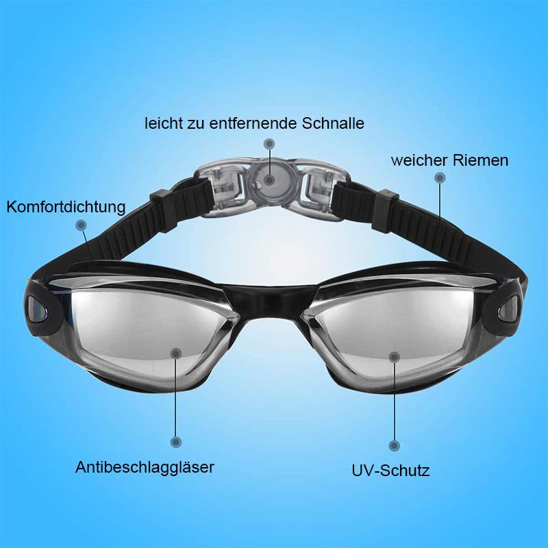 Anti-Fog Leak-Proof Triathlon Swim Goggles with UV Protection