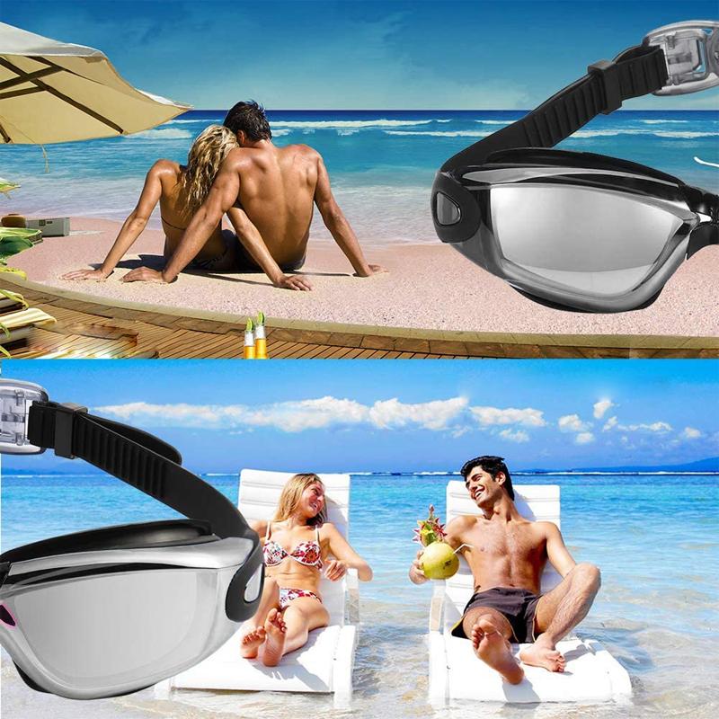 Anti-Fog Leak-Proof Triathlon Swim Goggles with UV Protection