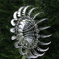 Anti-Rust Kinetic Metal Wind Spinner Windmill for Outdoor Garden Decor & Landscaping