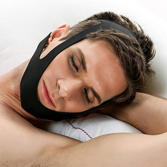 Anti-Snoring Chin Strap in Breathable Neoprene – Reduces Snoring and Ensures a Comfortable Night's Sleep