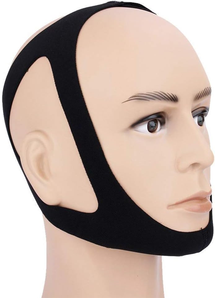 Anti-Snoring Chin Strap in Breathable Neoprene – Reduces Snoring and Ensures a Comfortable Night's Sleep