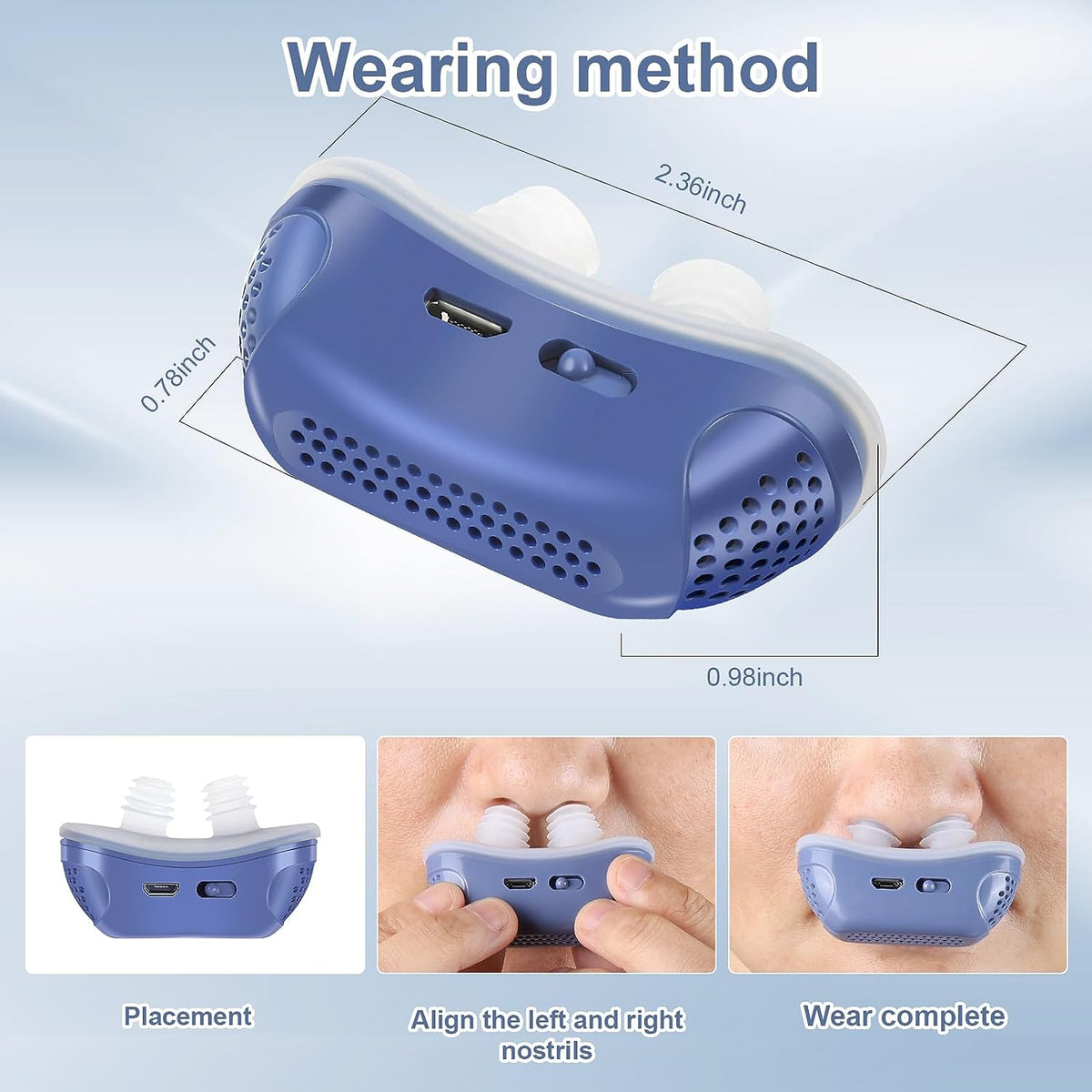Anti-Snoring Micro CPAP Device