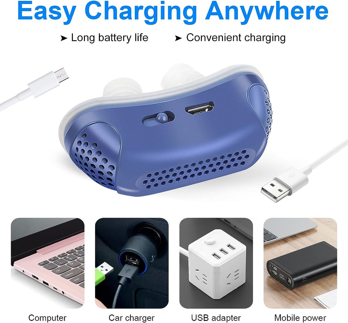 Anti-Snoring Micro CPAP Device