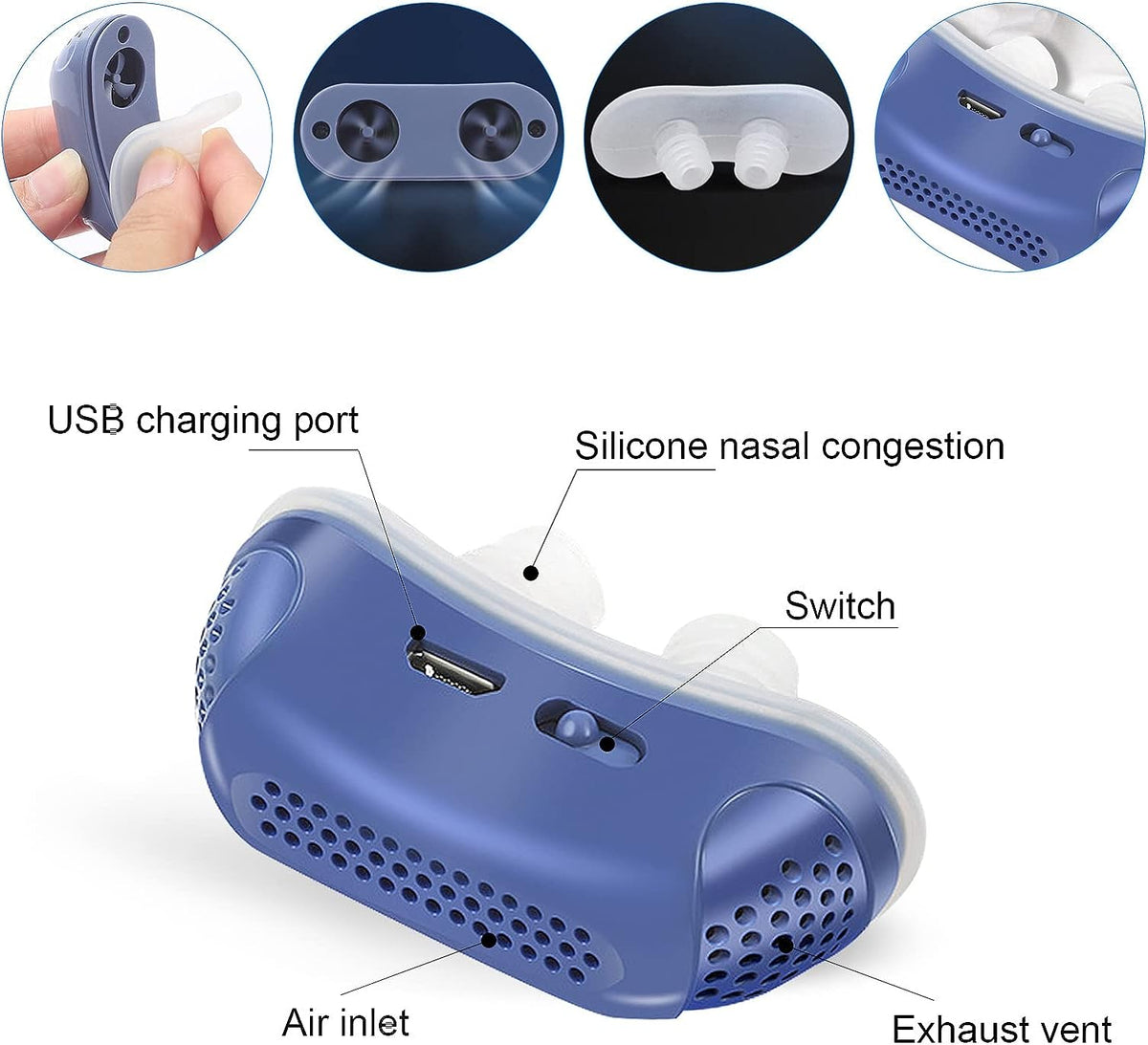 Anti-Snoring Micro CPAP Device