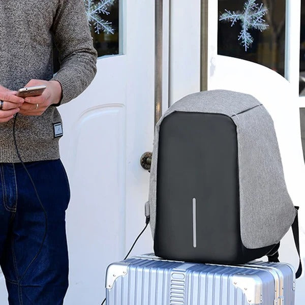 Anti-Theft Backpack With USB Charging Port