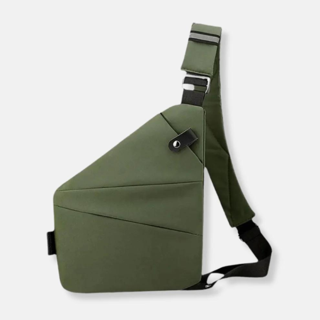 Anti-Theft Crossbody Bag with Hidden Zipper