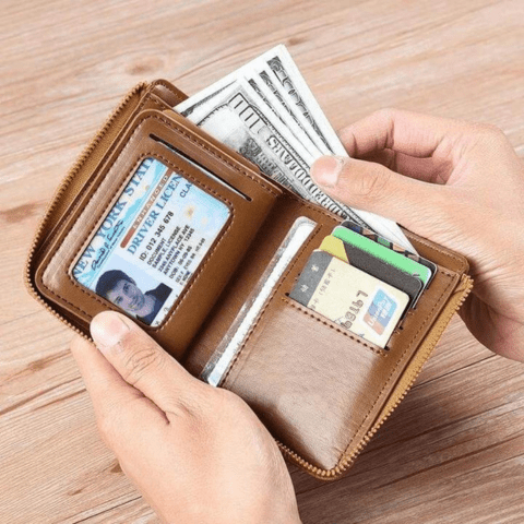 Anti-Theft Leather Wallet