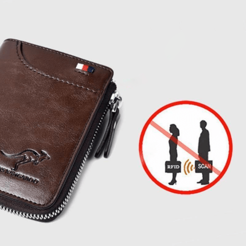 Anti-Theft Leather Wallet