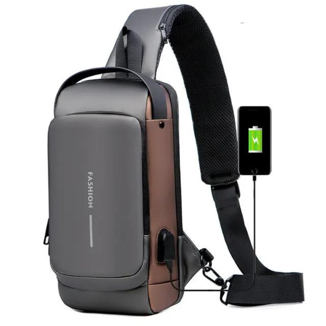 Anti-Theft Sling Bag with Data Theft and Pickpocket Protection