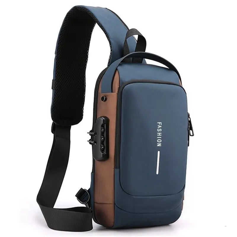 Anti-Theft Sling Bag with Data Theft and Pickpocket Protection