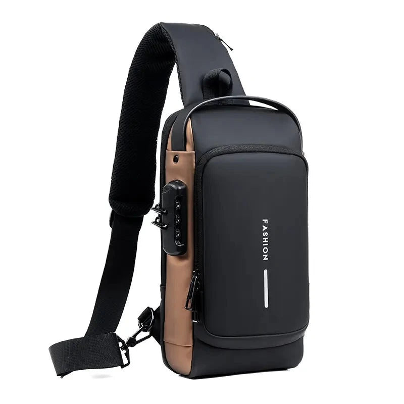 Anti-Theft Sling Bag with Data Theft and Pickpocket Protection