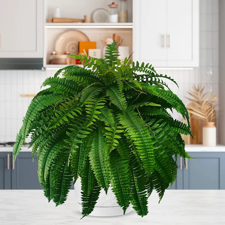Artificial Boston Fern for Indoor and Outdoor Use