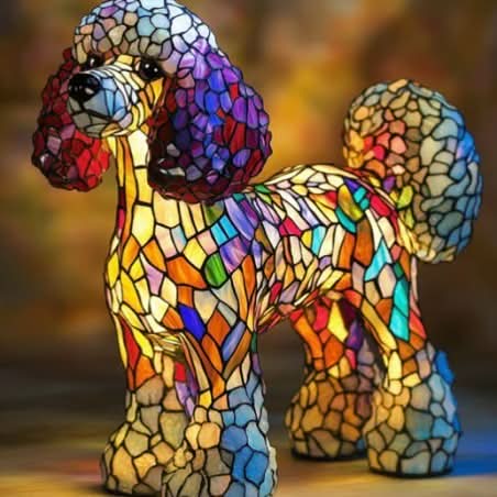 Artistic Dog Breed LED Night Light for Home Decor