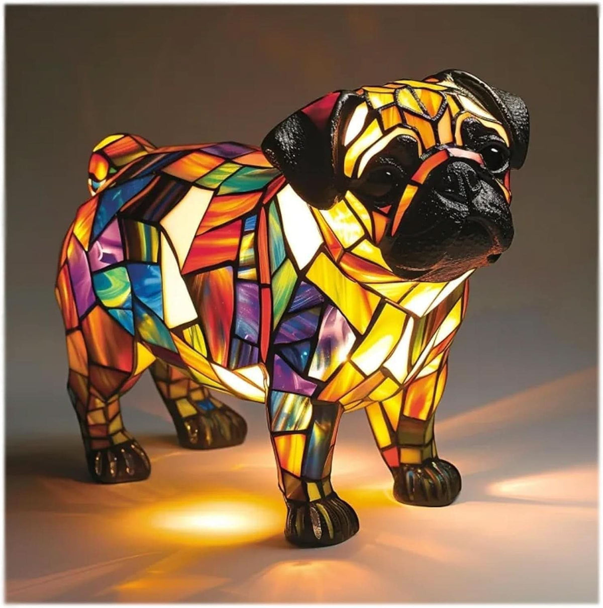 Artistic Dog Breed LED Night Light for Home Decor