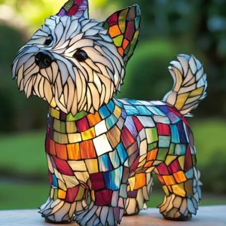 Artistic Dog Breed LED Night Light for Home Decor