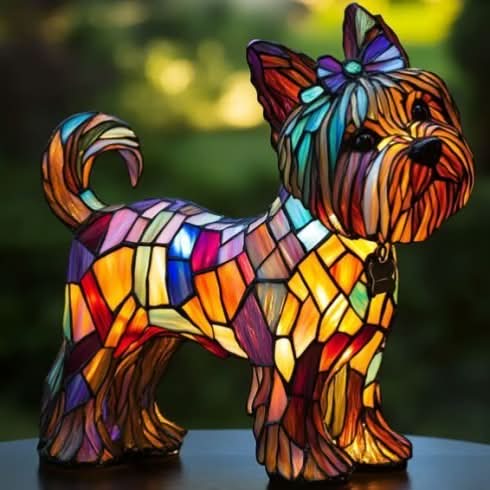 Artistic Dog Breed LED Night Light for Home Decor